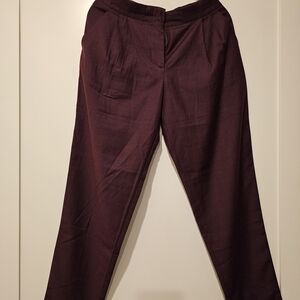 FRNCH Women's Burgundy Skinny Pants